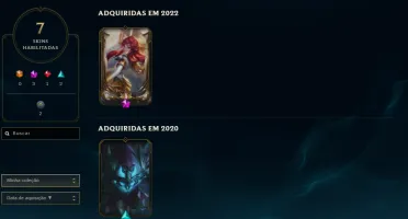 Conta com skin prestígio e borda rara exclusiva da Lux