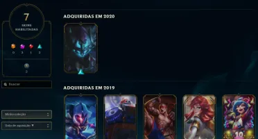 Conta com skin prestígio e borda rara exclusiva da Lux