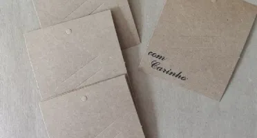 Tag Kraft com Mensagem e Corte para Buquê - 10 Unidades