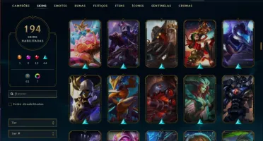 Conta ouro 2 com TODOS os champs, 194 skins (MAIN ADC)