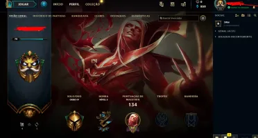 CONTA ACC SMURF LOL LEAGUE OF LEGENDS GOLD 4 LEVEL 70