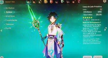 Xiao + lança de Jade