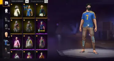 Conta de free fire de 6 anos muito rara