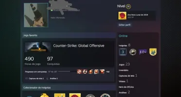 Conta de Steam Nível 31 3 anos de serviço