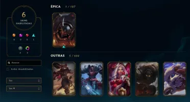 Conta lol level 50+ unranked