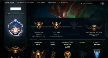 Conta ouro 3 com TODOS os champs e 102 skins