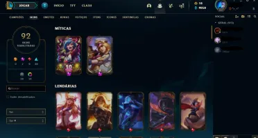 Conta League Of Legends Prata1 C/ Skin da Cait Prestígio