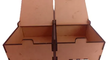 Kit Caixa de mdf com tampa, caixinha tipo porta treco 9x9