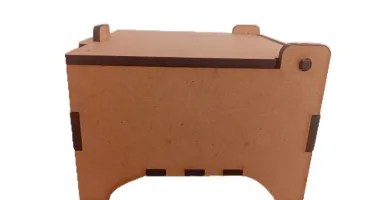 Kit Caixa de mdf com tampa, caixinha tipo porta treco 9x9