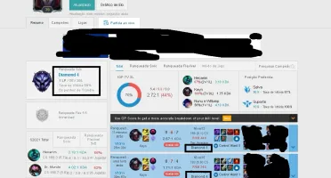 Conta Diamante 4 60% winrate com ultimate