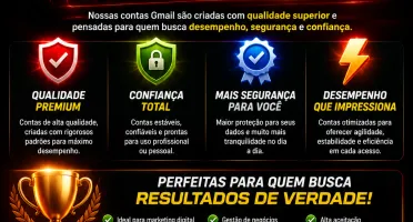 Contas Gmail — R$ 2,00 Cada | Prontas Agora