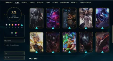 Prata 4 com 65 Champs e 32 Skins