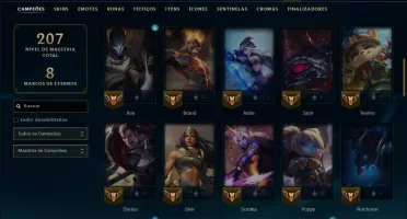 Prata 4 com 65 Champs e 32 Skins