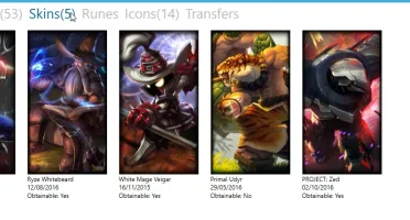 PROMOÇÃO: CONTA COM 53 CAMPEÕES E 5 SKINS
