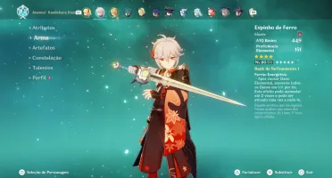 Conta Genshin AR 55 Alhaitam + Bis