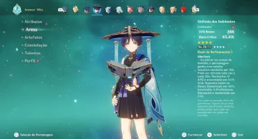 Conta Genshin AR 55 Alhaitam + Bis