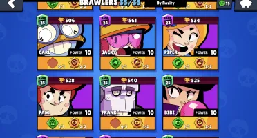 Conta Brawl 34/34 Brawlers