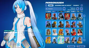 Conta Fortnite | 136 Skins | Snow Miku | Entrega automática!