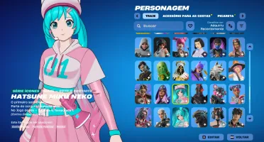 Conta Fortnite | 136 Skins | Snow Miku | Entrega automática!