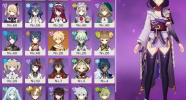 Eula + Raiden + Nahida + Mona C1+ Harpa celestial AR 39