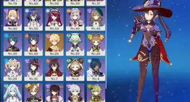 Eula + Raiden + Nahida + Mona C1+ Harpa celestial AR 39