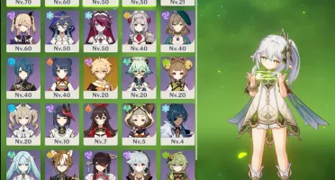 Eula + Raiden + Nahida + Mona C1+ Harpa celestial AR 39