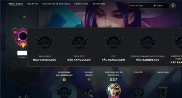 Unranked com TODOS os champs e 106 Skins ( TOP / MID / SUP )