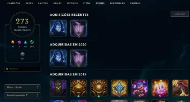 Conta League of Legends 870 Skins