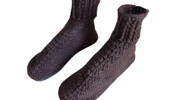 Pantufa de Lã Adulto Marrom 39