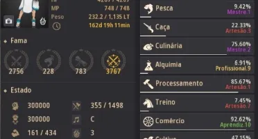 Conta BDO 670 GS 2 Carracas 2 Lendários e Pots Infinitas.