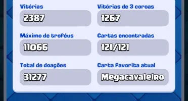 Conta Clash Royale 9 Anos