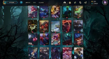 conta League of legends ouro2 com433 skins