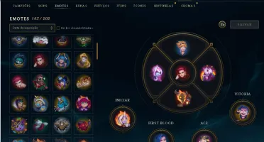 conta League of legends ouro2 com433 skins