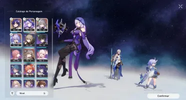 conta Honkai Star Rail Cisne Negro, Bronya, Dr Ratio e +