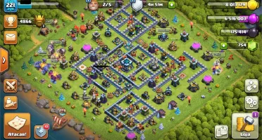 CLASH OF CLANS CV 13 e base do construtor barato!!