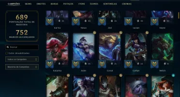 Conta LoL - 450 skins