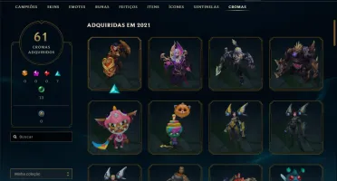 Conta LoL - 450 skins