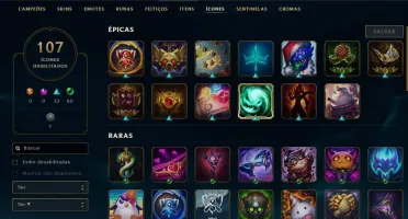 Conta antiga de league of legends,38 skins,139 champs