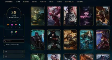 Conta antiga de league of legends,38 skins,139 champs