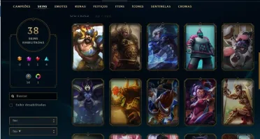 Conta antiga de league of legends,38 skins,139 champs