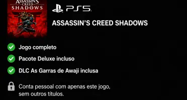 Conta PSN com Assassin's Creed Shadows
