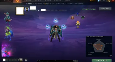 Dota 2, Immortal, 5681. Maior mmr 6,5k.