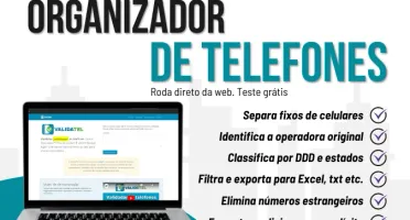 ValidaTel - Validador e organizador de telefones