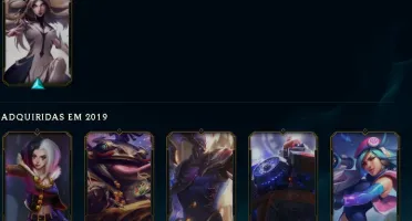 Conta Lol Platina 3 com todos os champions e 72 skins!