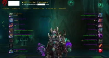 Vendo Conta WoW-Blizzard Shaman Resto 22ILVL