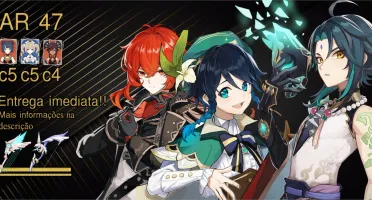 AR 47 Xiao / Venti + Harpa Celestial e Banner garantido!
