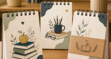 Bloco de Notas com Capa em MDF