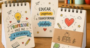 Bloco de Notas com Capa em MDF