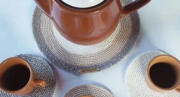 Porta Copo / Porta Jarra Kit em Crochê