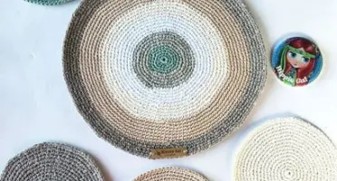 Porta Copo / Porta Jarra Kit em Crochê